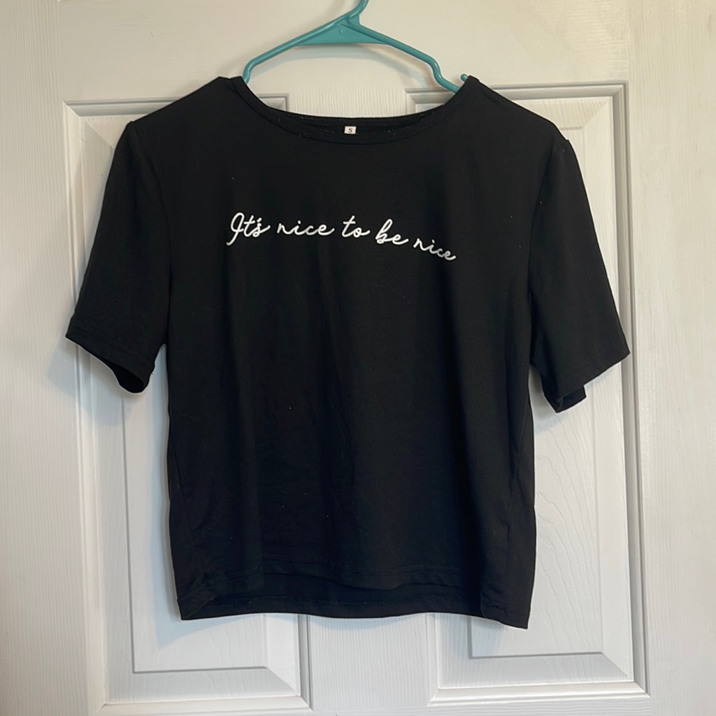 Shein Its Nice To Be Nice TShirt